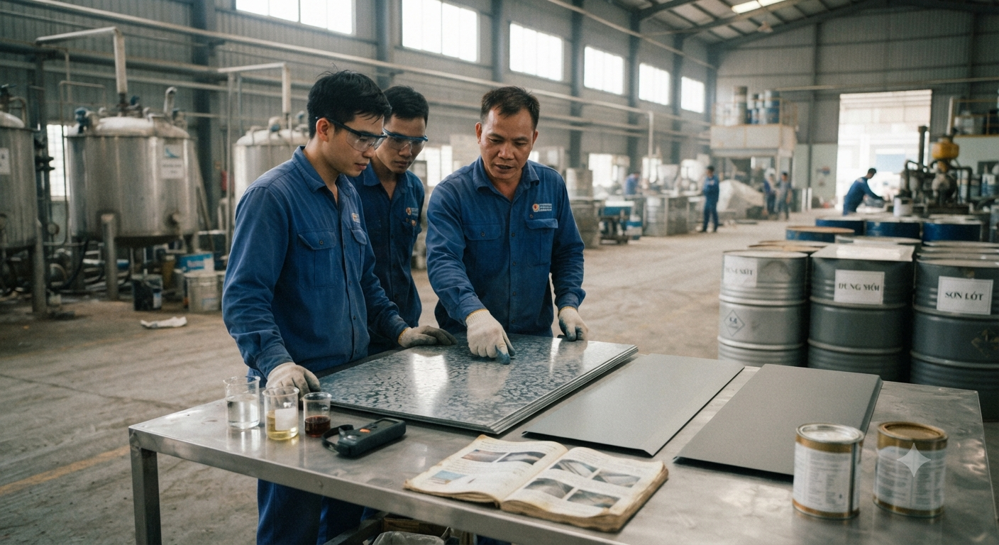 Phân tích chi tiết các nhóm bề mặt phù hợp với sơn mạ kẽm